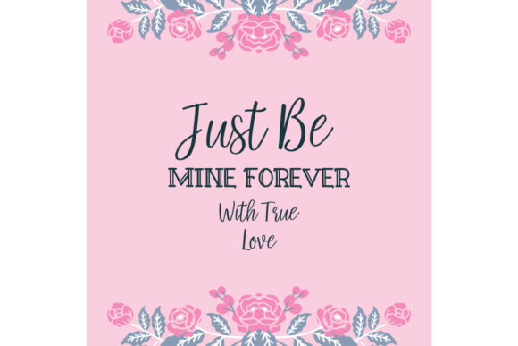 Design Modern Greeting Card Be Mine: Elevating Romance with Vector Art