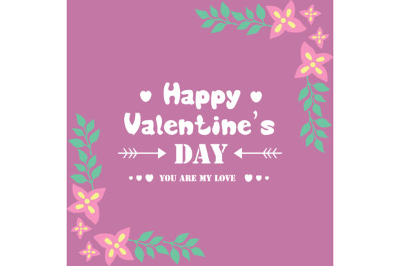 Elegant Card for Happy Valentine: Designing with Ornate Floral Frames