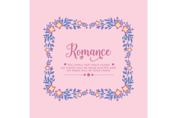 Evaluating Leaf and Floral Frame Vectors for Romance Greeting Card Design