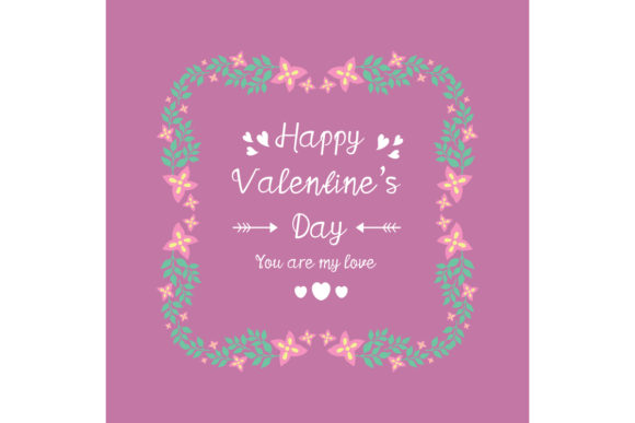 Evaluating the Happy Valentine Poster: Magenta and Floral Vector Assets