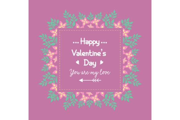 Happy Valentine Poster Design: Leveraging Floral Vector Frames for Impact
