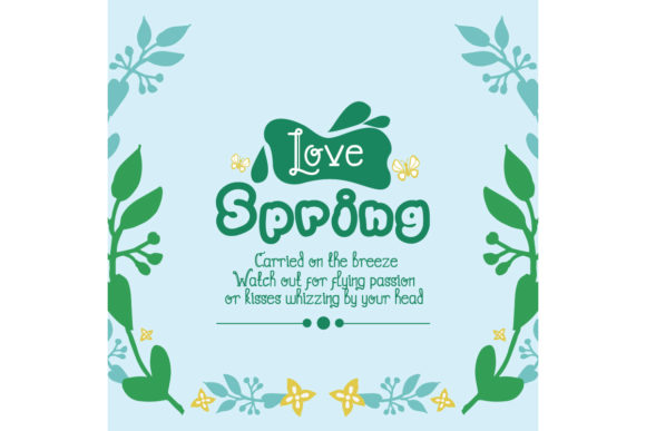 Love Spring Greeting Card: Modern Vector Design Guide
