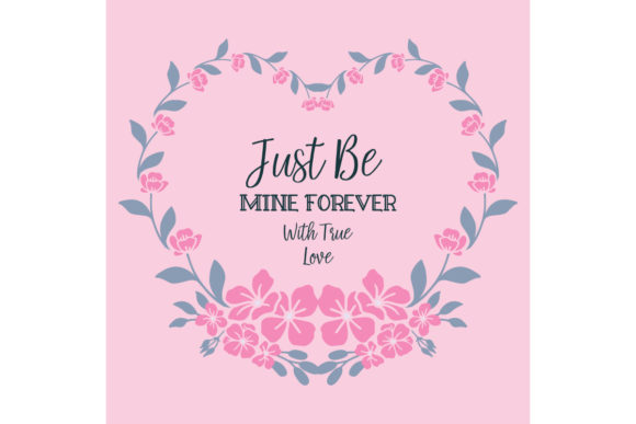 Simple Greeting Card Template Be Mine Design