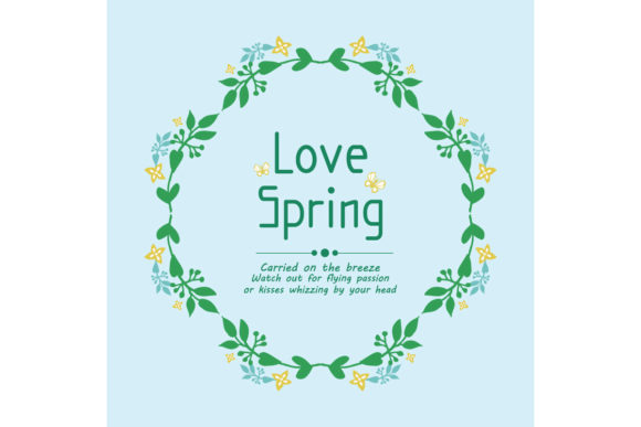 Vintage Love Spring Greeting Card Design Guide
